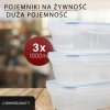 Pojemniki do przechowywania żywności 3x 1000 ml Classbach C-FHD 4006 K